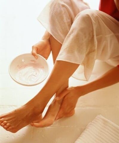 Frote para las venas varicosas